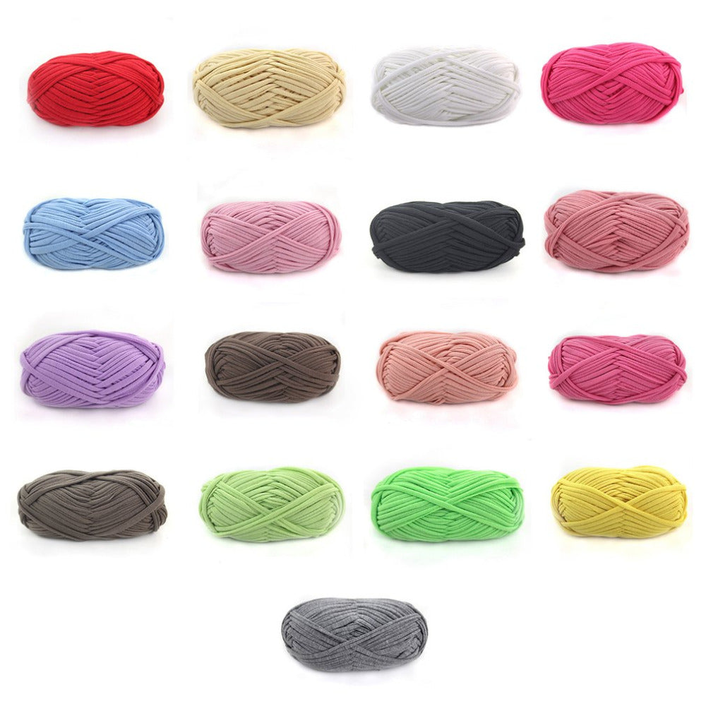 Newest100 g DIY Thick Knit Carpets Blanket Cotton Wool Yarn Basket Cloth Paragraph Soft Baby Cloth Knitting Wool for Home Decors