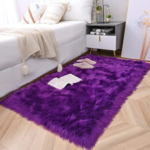 Premium Shag Rug,Soft Shaggy Rug, Round Plush Rug