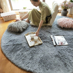 Round Fluffy Soft Area Rugs - KnitFirst