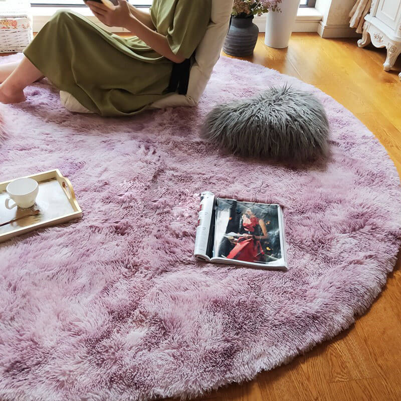 Round Fluffy Soft Area Rugs - KnitFirst