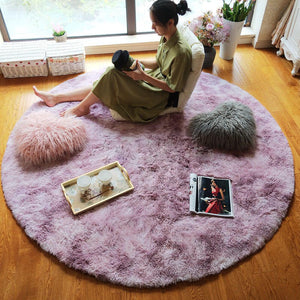 Round Fluffy Soft Area Rugs - KnitFirst