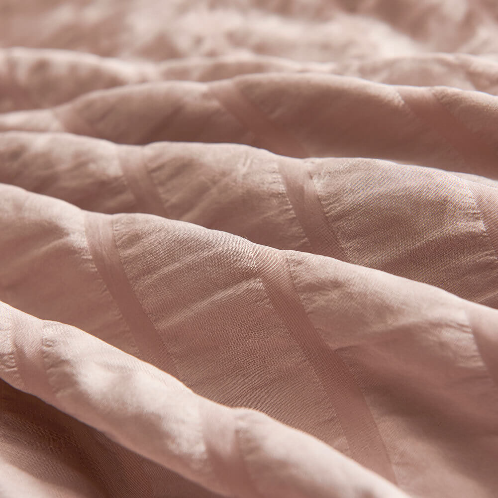 Seersucker Washed Cotton Duvet Cover sets - Gray FULL/QUEEN/KING - KnitFirst