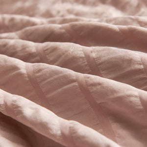 Seersucker Washed Cotton Duvet Cover sets - Gray FULL/QUEEN/KING - KnitFirst