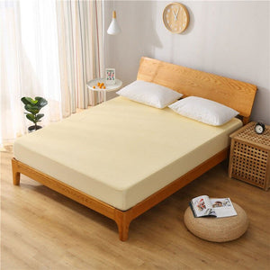 Silk Bamboo Fitted Sheet , Waterproof Mattress Cover - KnitFirst