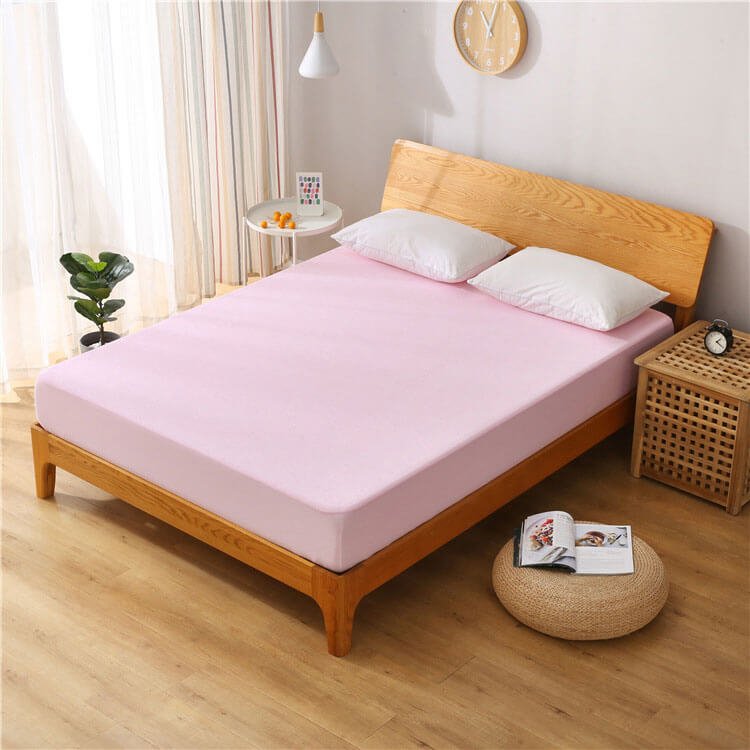 Silk Bamboo Fitted Sheet , Waterproof Mattress Cover - KnitFirst