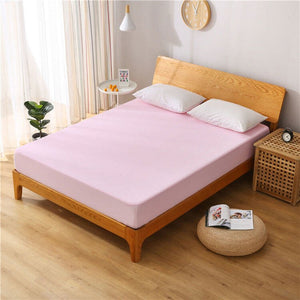 Silk Bamboo Fitted Sheet , Waterproof Mattress Cover - KnitFirst