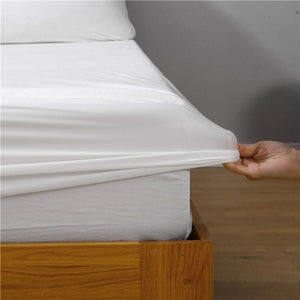 Silk Bamboo Fitted Sheet , Waterproof Mattress Cover - KnitFirst