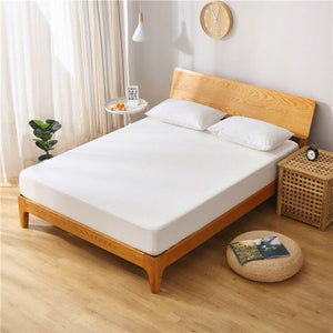 Silk Bamboo Fitted Sheet , Waterproof Mattress Cover - KnitFirst