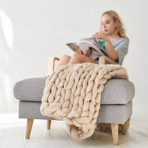 Standard Chunky Knit Blanket - KnitFirst