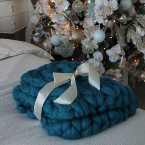 Standard Chunky Knit Blanket - KnitFirst