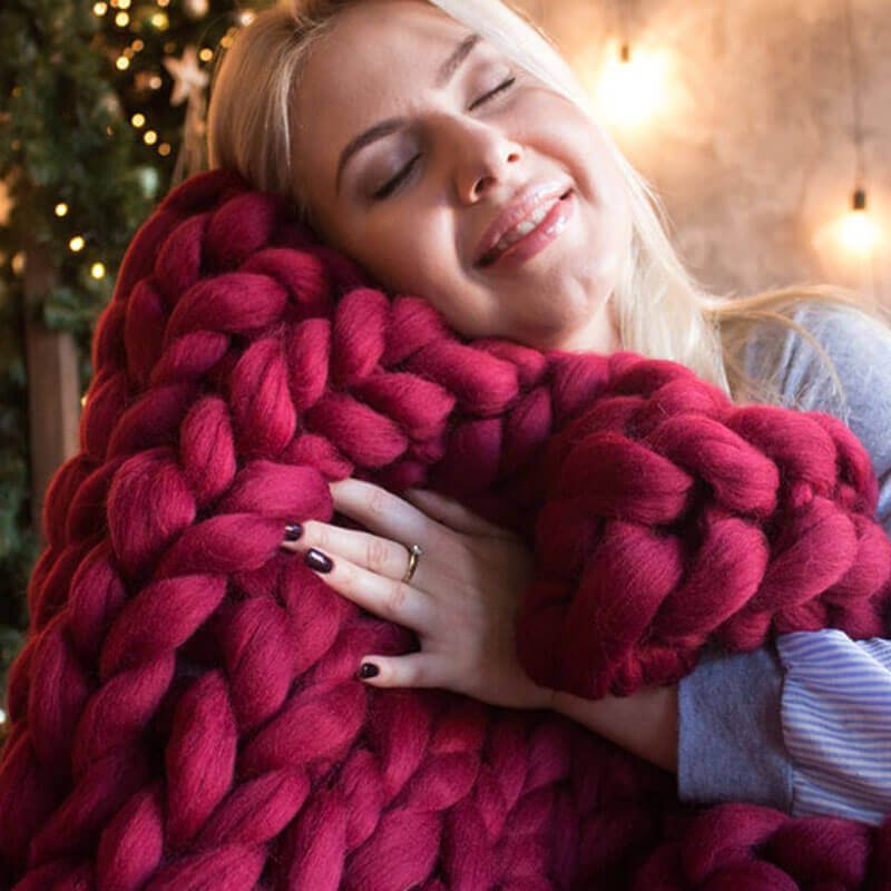 Standard Chunky Knit Blanket - KnitFirst