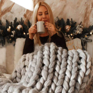 Standard Chunky Knit Blanket - KnitFirst