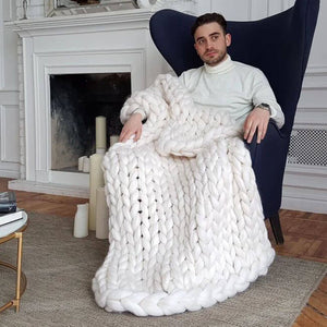 Standard Chunky Knit Blanket - KnitFirst