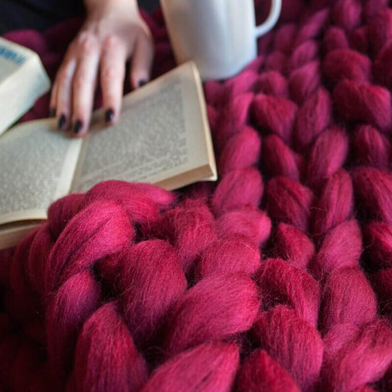 Standard Chunky Knit Blanket - KnitFirst