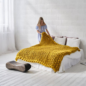 Standard Chunky Knit Blanket - KnitFirst