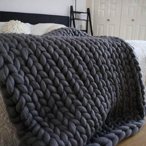 Standard Chunky Knit Blanket - KnitFirst