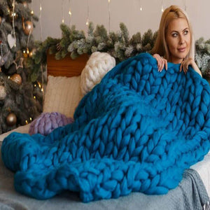 Standard Chunky Knit Blanket - KnitFirst