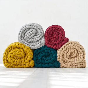 Standard Chunky Knit Blanket - KnitFirst