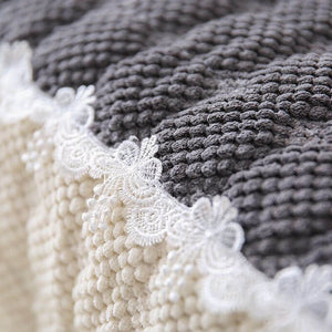 Super Soft Plush Couch Cover, Anti - Slip Sectional Couch Cover, L Shape Sofa Cover - KnitFirst