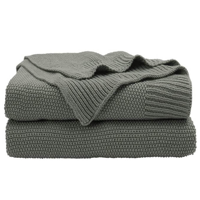 Sweater Cotton Weave Blanket / Full/queen - KnitFirst
