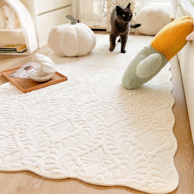 Ultra Thin Washable Shaggy Rug , floor pad - KnitFirst