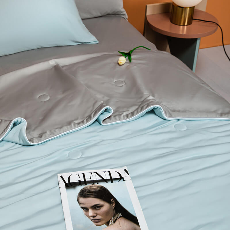 Ultrasoft Cooling Comforter , Silk Blankets - KnitFirst