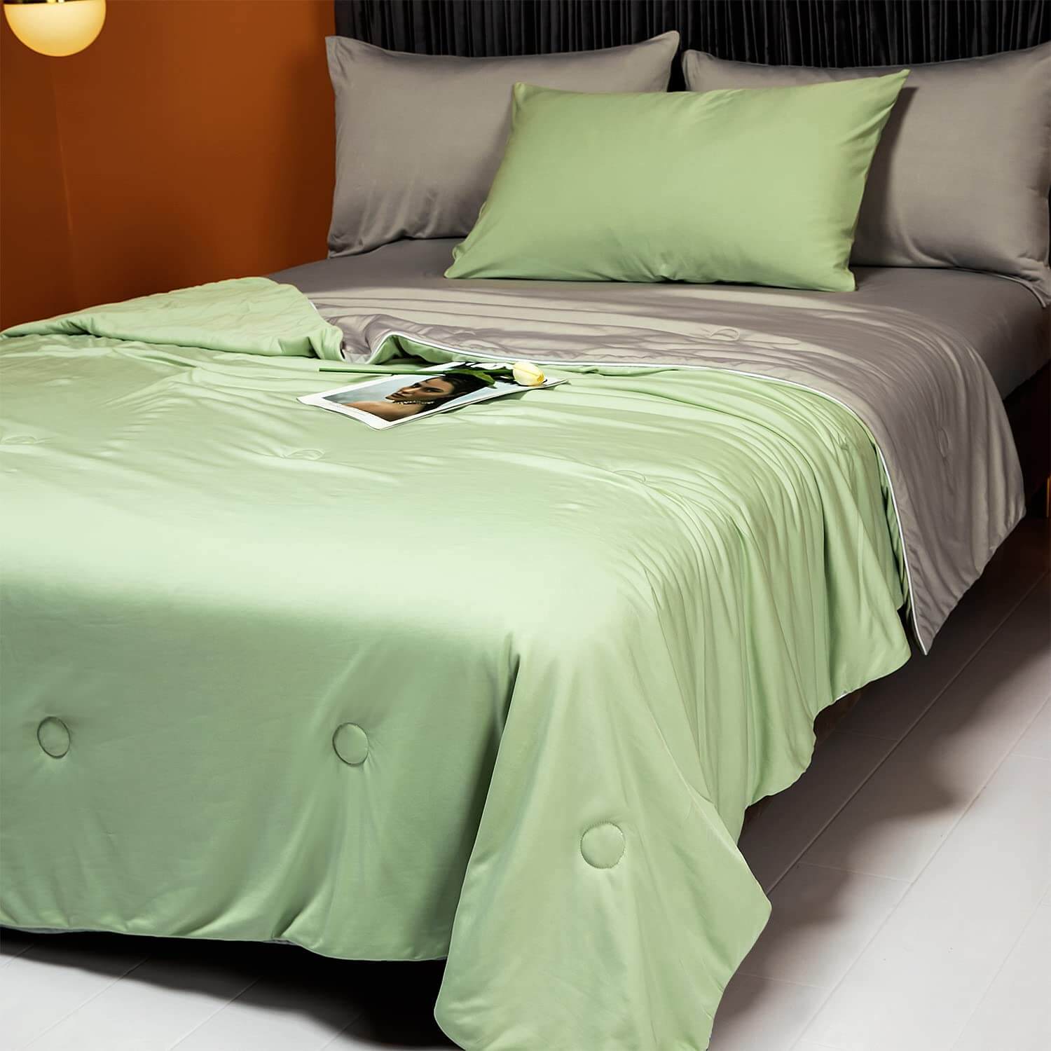 Ultrasoft Cooling Comforter , Silk Blankets - KnitFirst