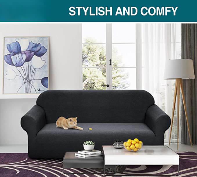 Water Repellent Sofa Cover High Stretch Couch Slipcover Super Soft Fabric Couch Cover - KnitFirst