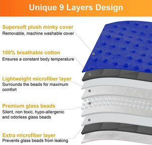 Weighted Blanket I Removable Duvet Cover I Weighted with Premium Glass Beads - KnitFirst