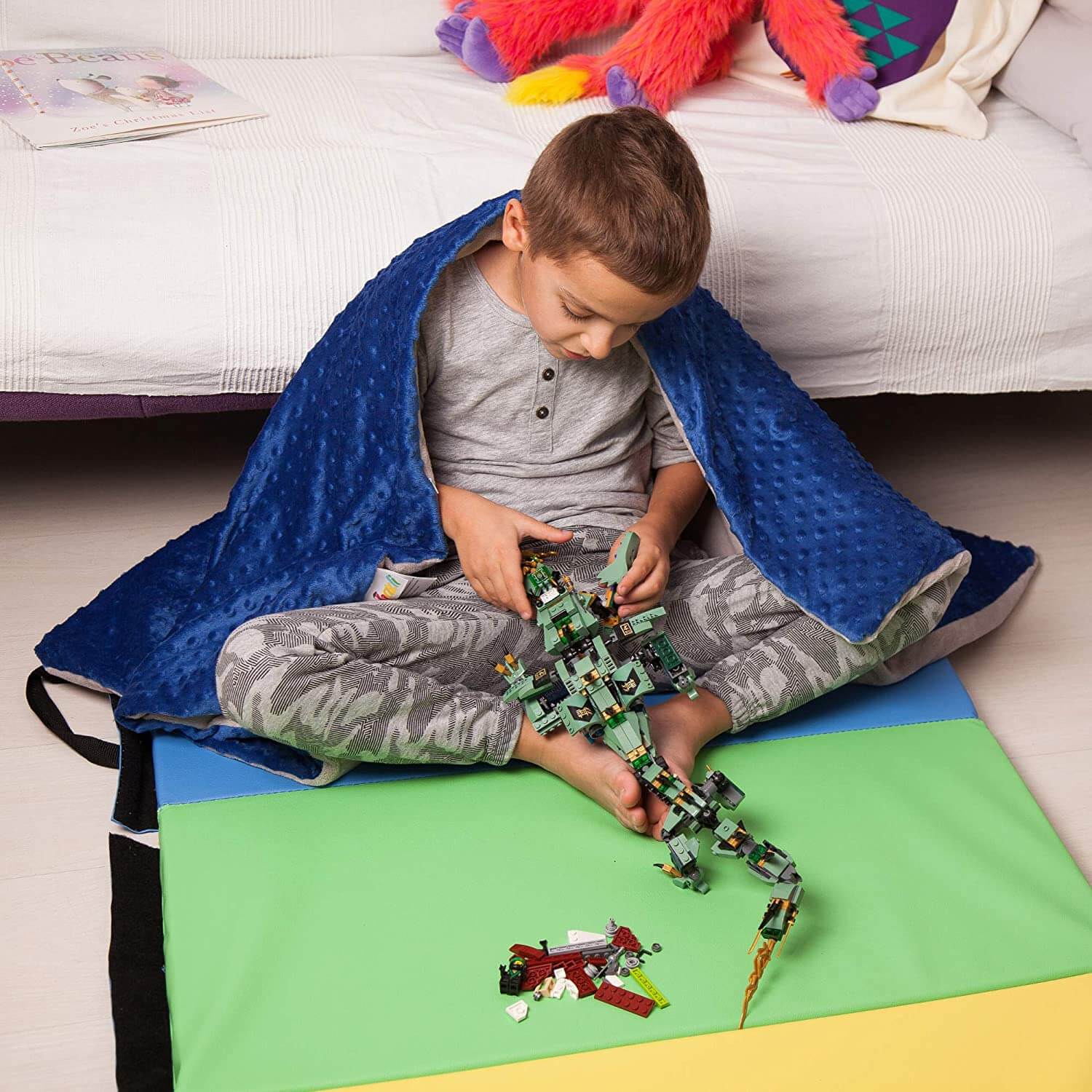 Weighted Blanket I Removable Duvet Cover I Weighted with Premium Glass Beads - KnitFirst