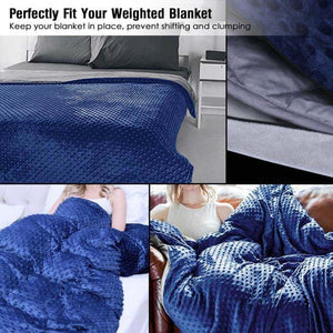 Weighted Blanket I Removable Duvet Cover I Weighted with Premium Glass Beads - KnitFirst