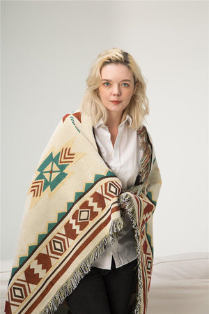 Woven Waffle Throw Blanket - KnitFirst