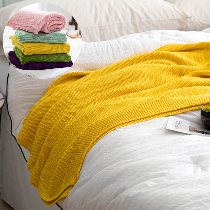 Sweater Cotton Blanket | Sweater Knit Blanket